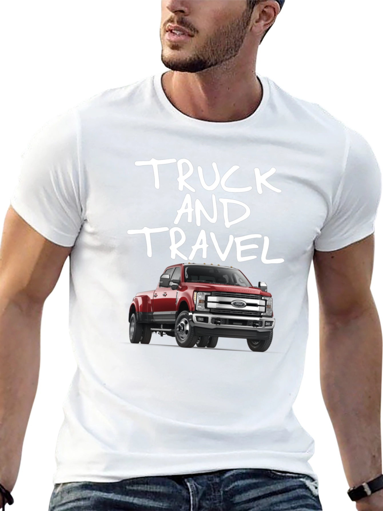 Truck and Travel Graphic T-Shirt