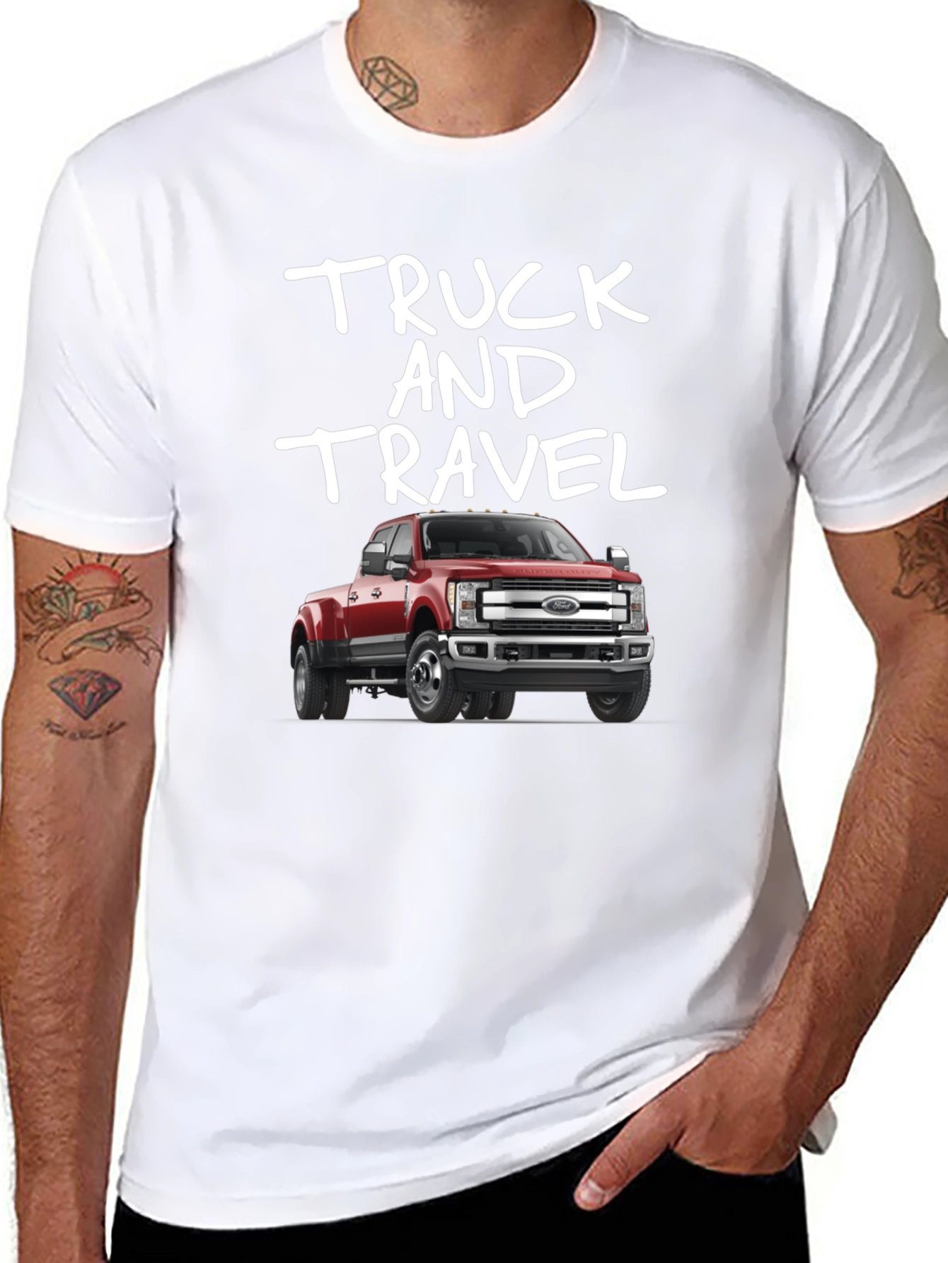 Truck and Travel Graphic T-Shirt