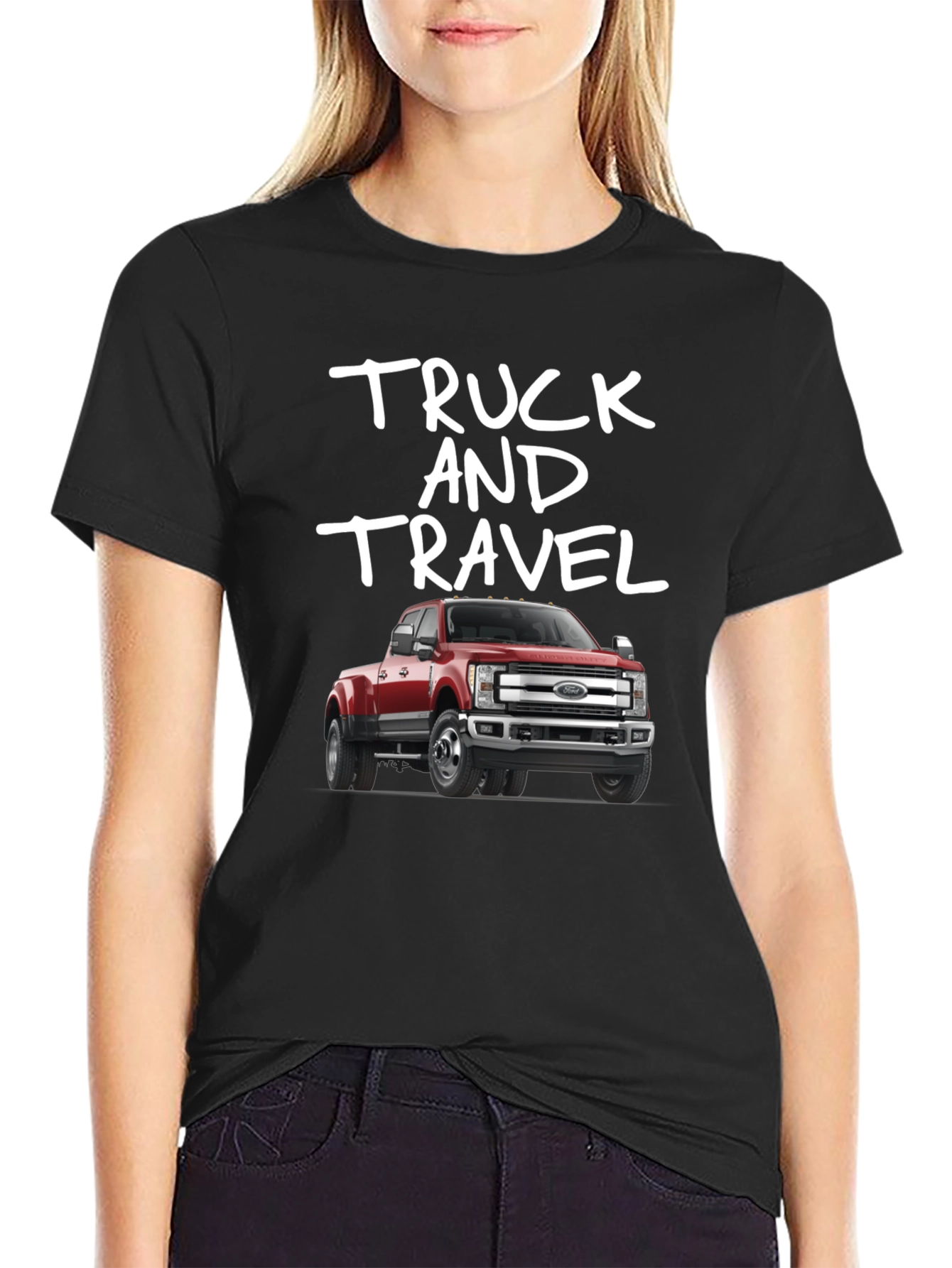Truck and Travel Graphic T-Shirt