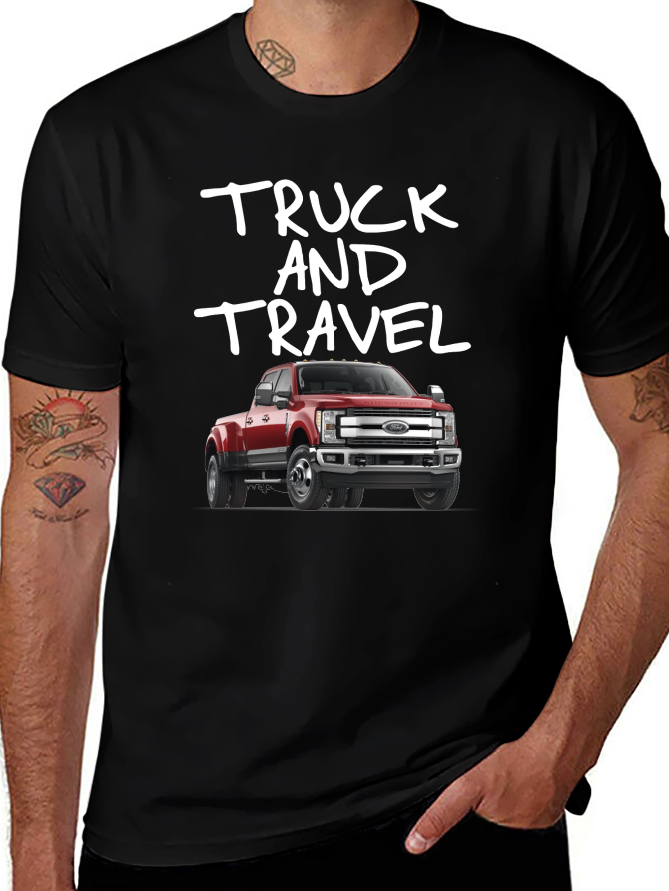 Truck and Travel Graphic T-Shirt