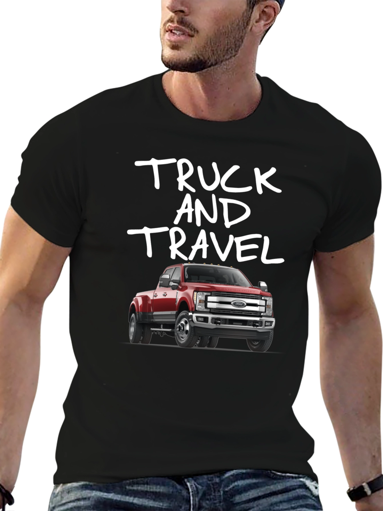 Truck and Travel Graphic T-Shirt