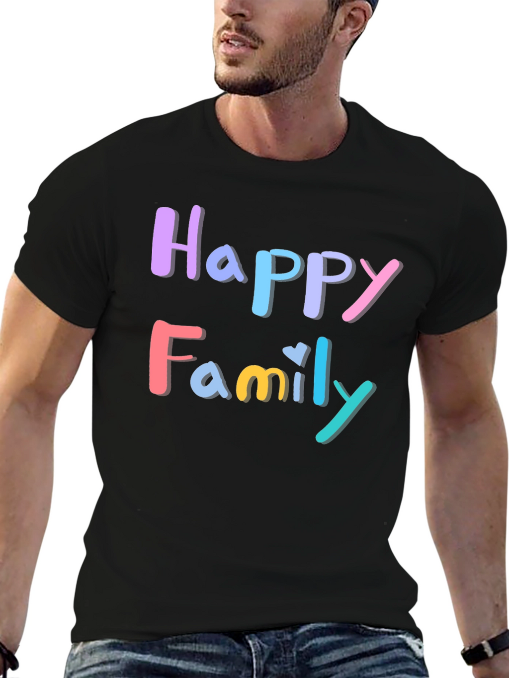 Happy Family T-Shirt - Stylish Graphic Tee