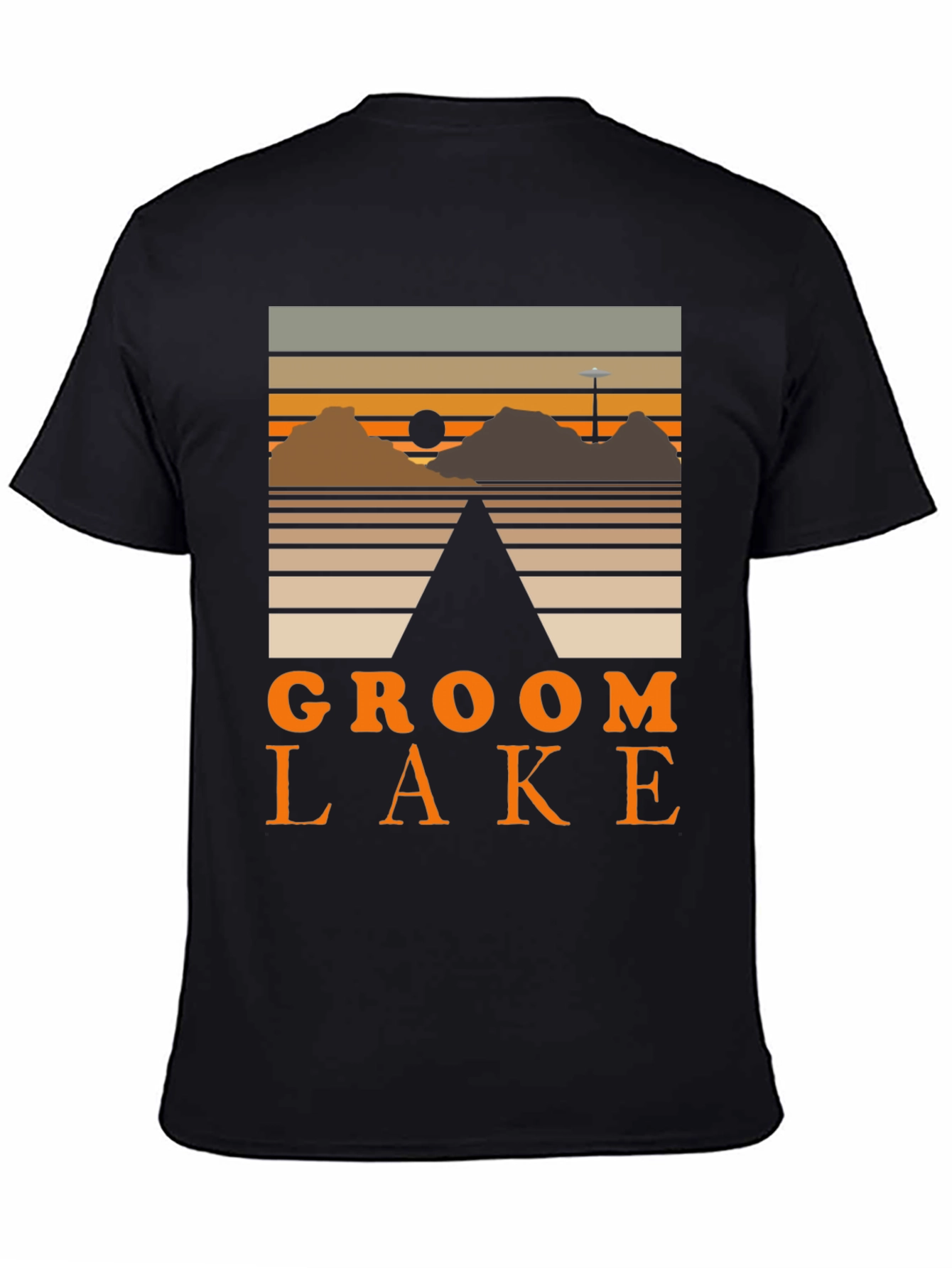 Groom Lake Graphic Tee - Retro Alien Conspiracy Shirt