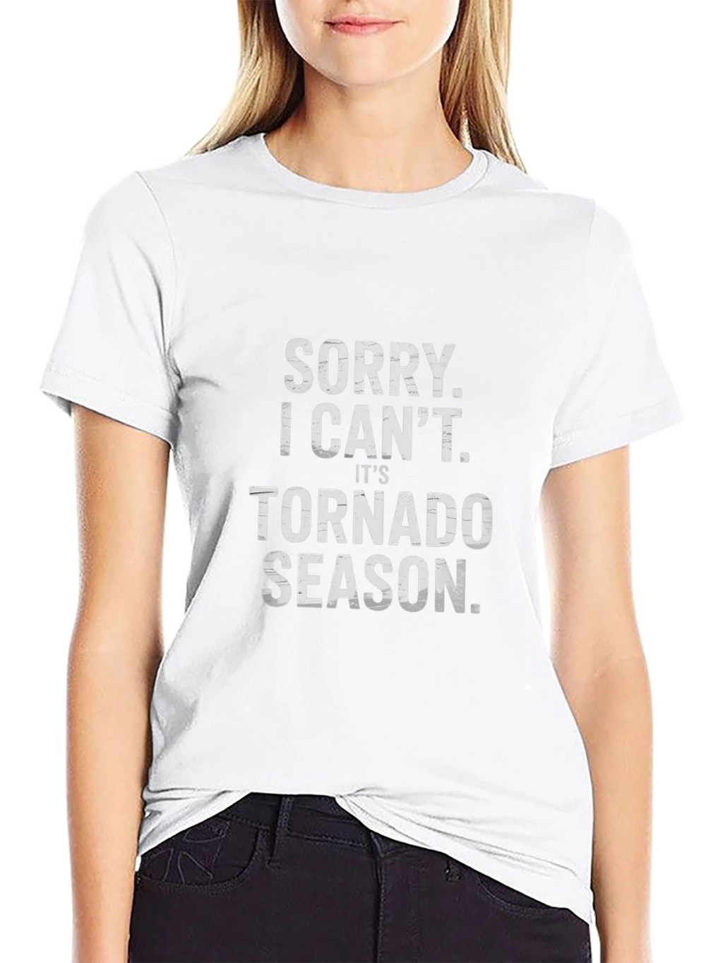 Funny Tornado Season Black T-Shirt