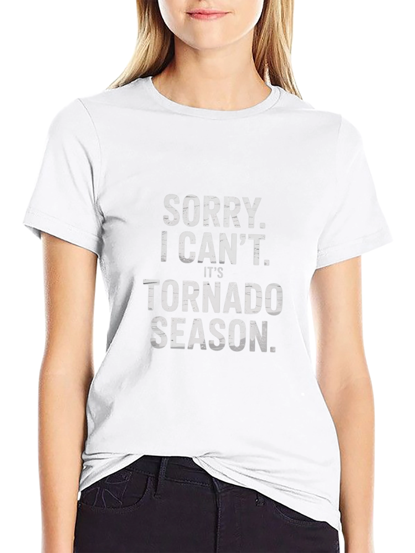 Funny Tornado Season Black T-Shirt