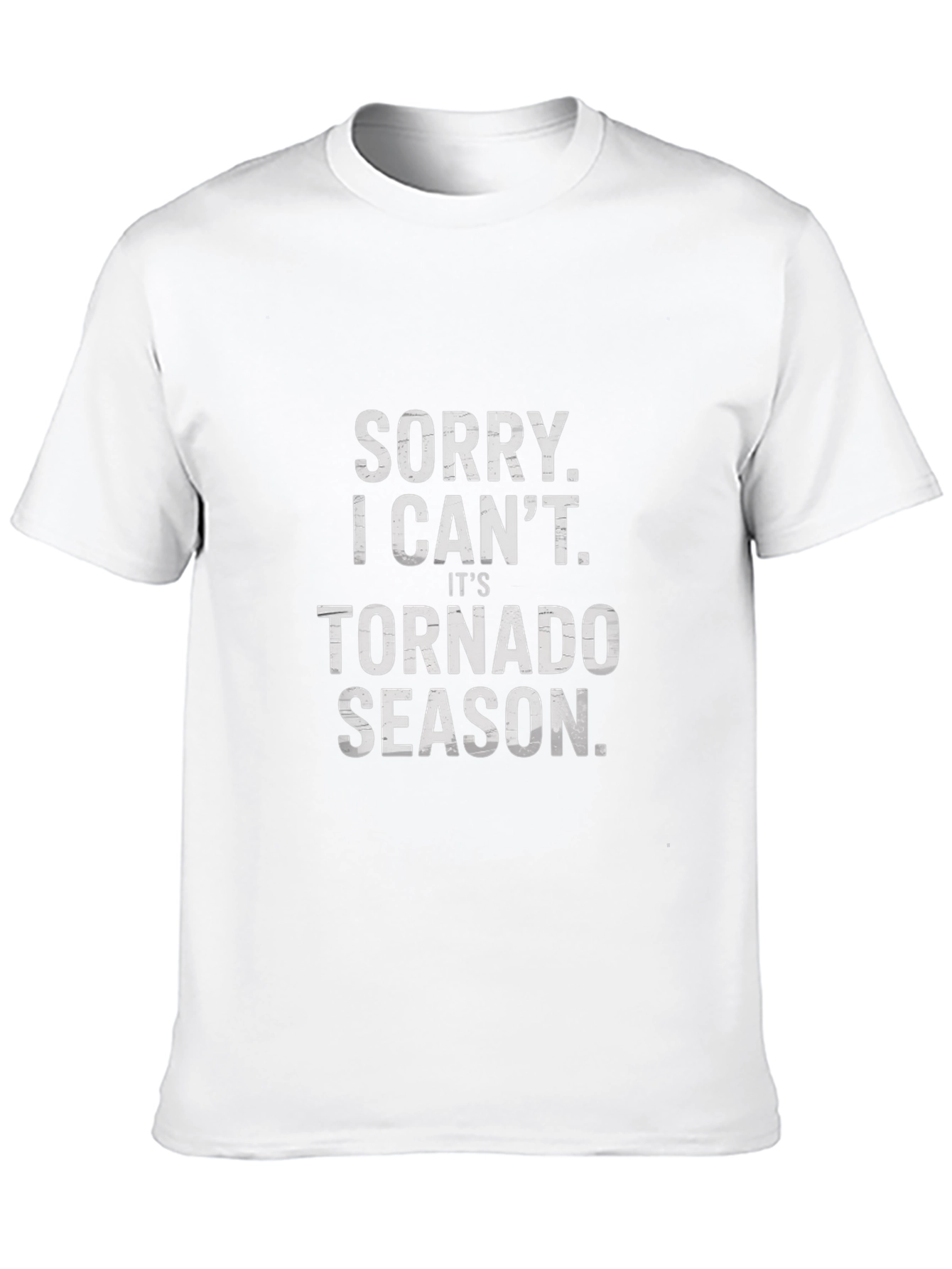 Funny Tornado Season Black T-Shirt