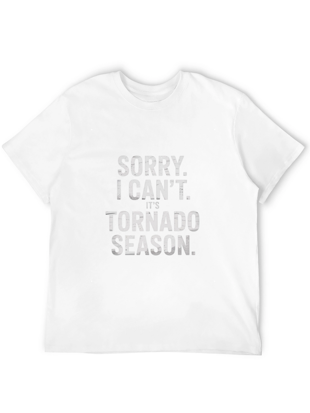 Funny Tornado Season Black T-Shirt