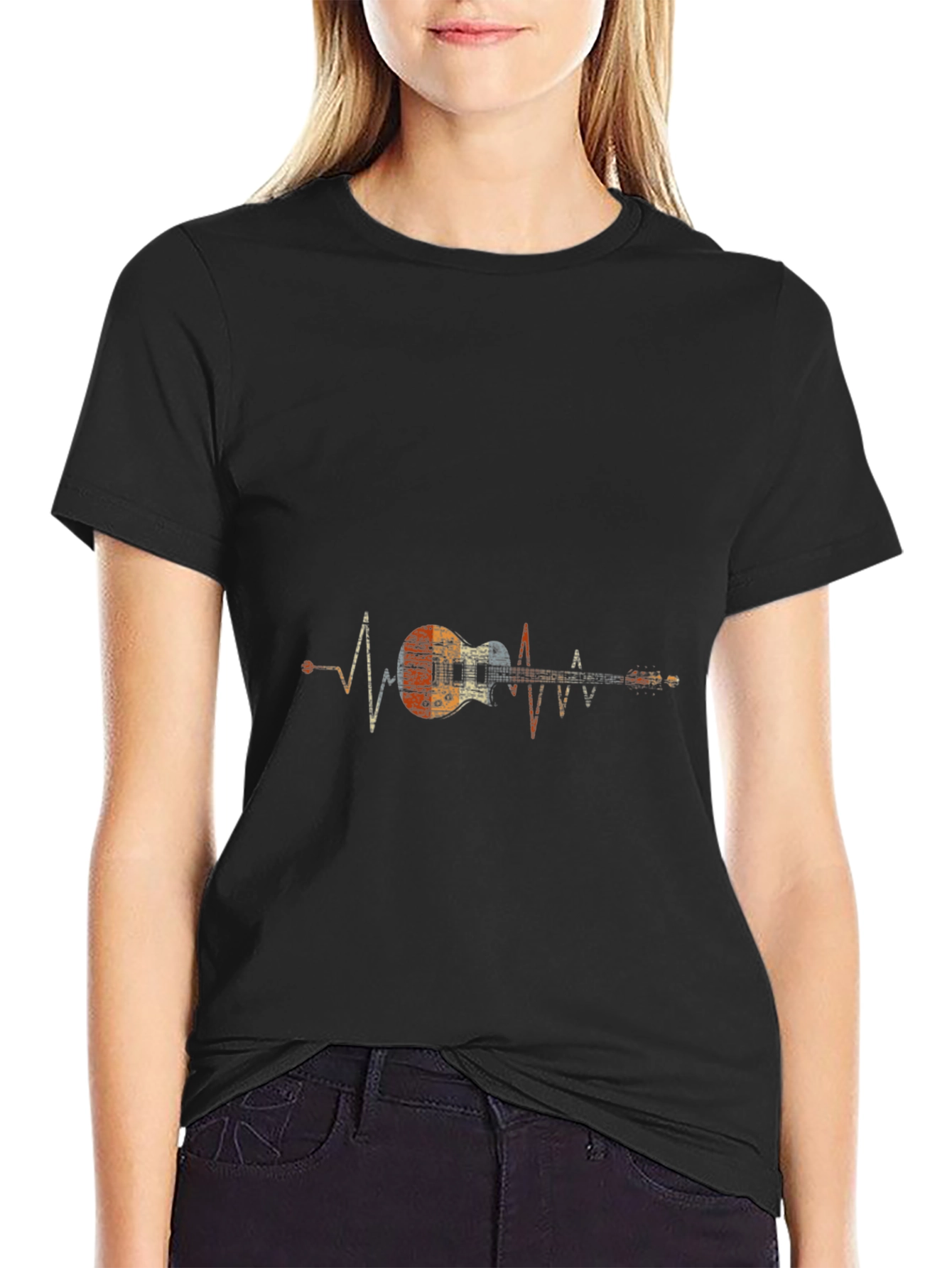 Guitar Heartbeat Graphic Tee