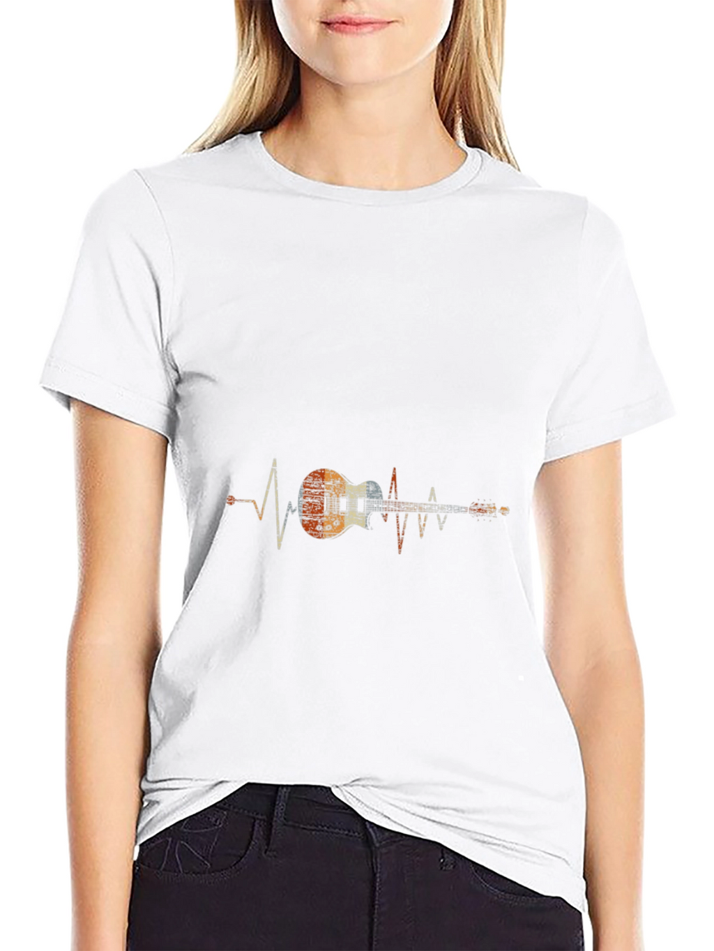 Guitar Heartbeat Graphic Tee
