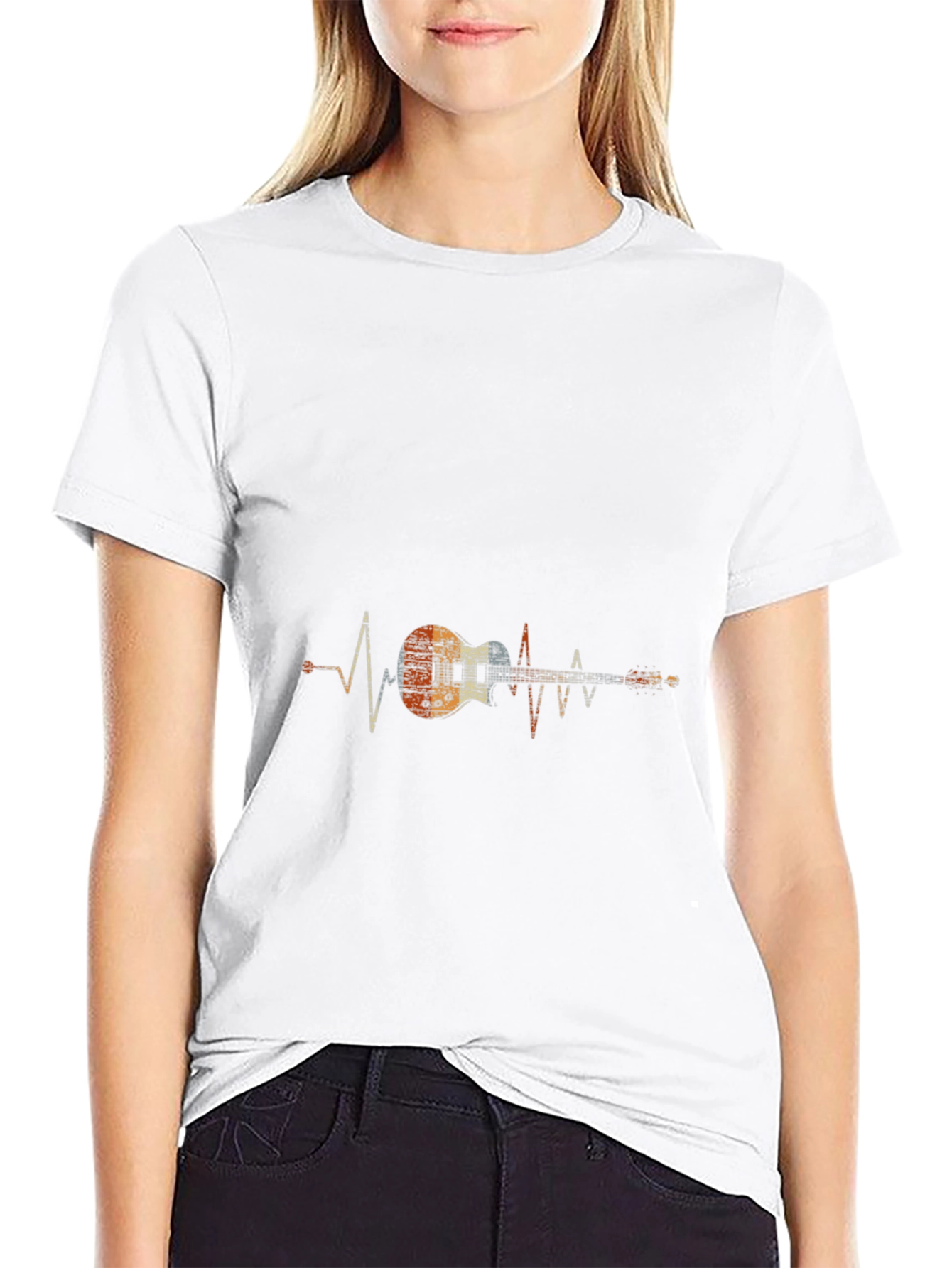 Guitar Heartbeat Graphic Tee