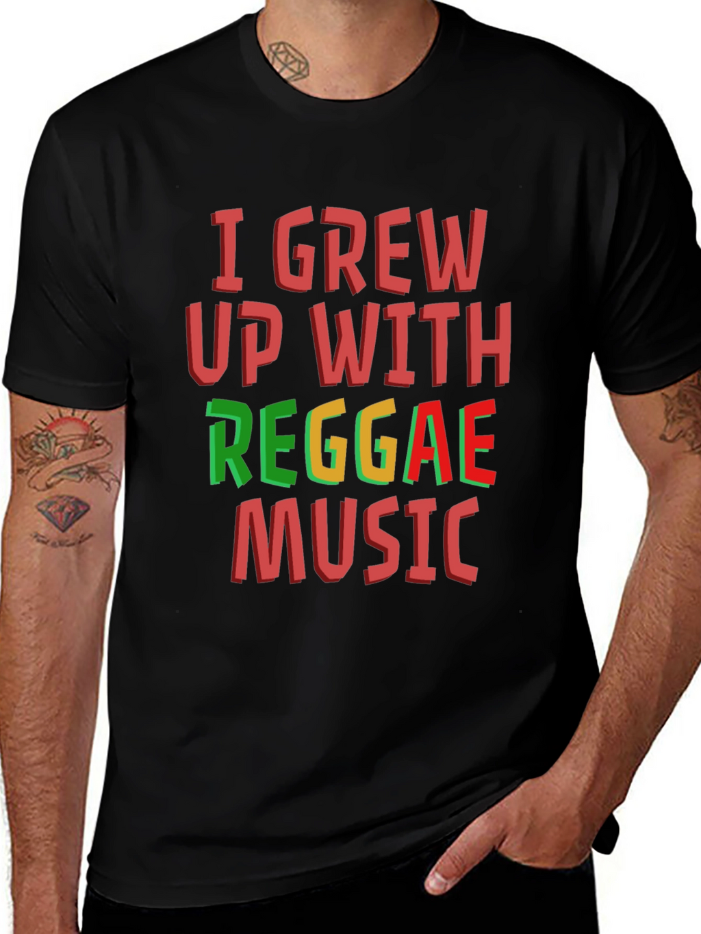 I Grew Up With Reggae Music T-Shirt