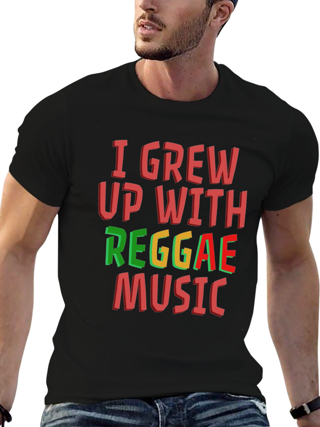 I Grew Up With Reggae Music T-Shirt