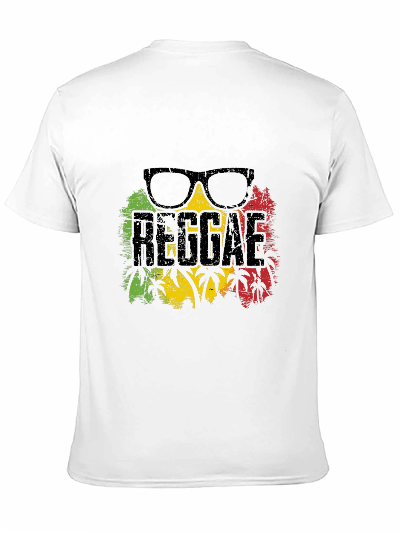Reggae Vibes Graphic T-Shirt - Rasta Colors Tee