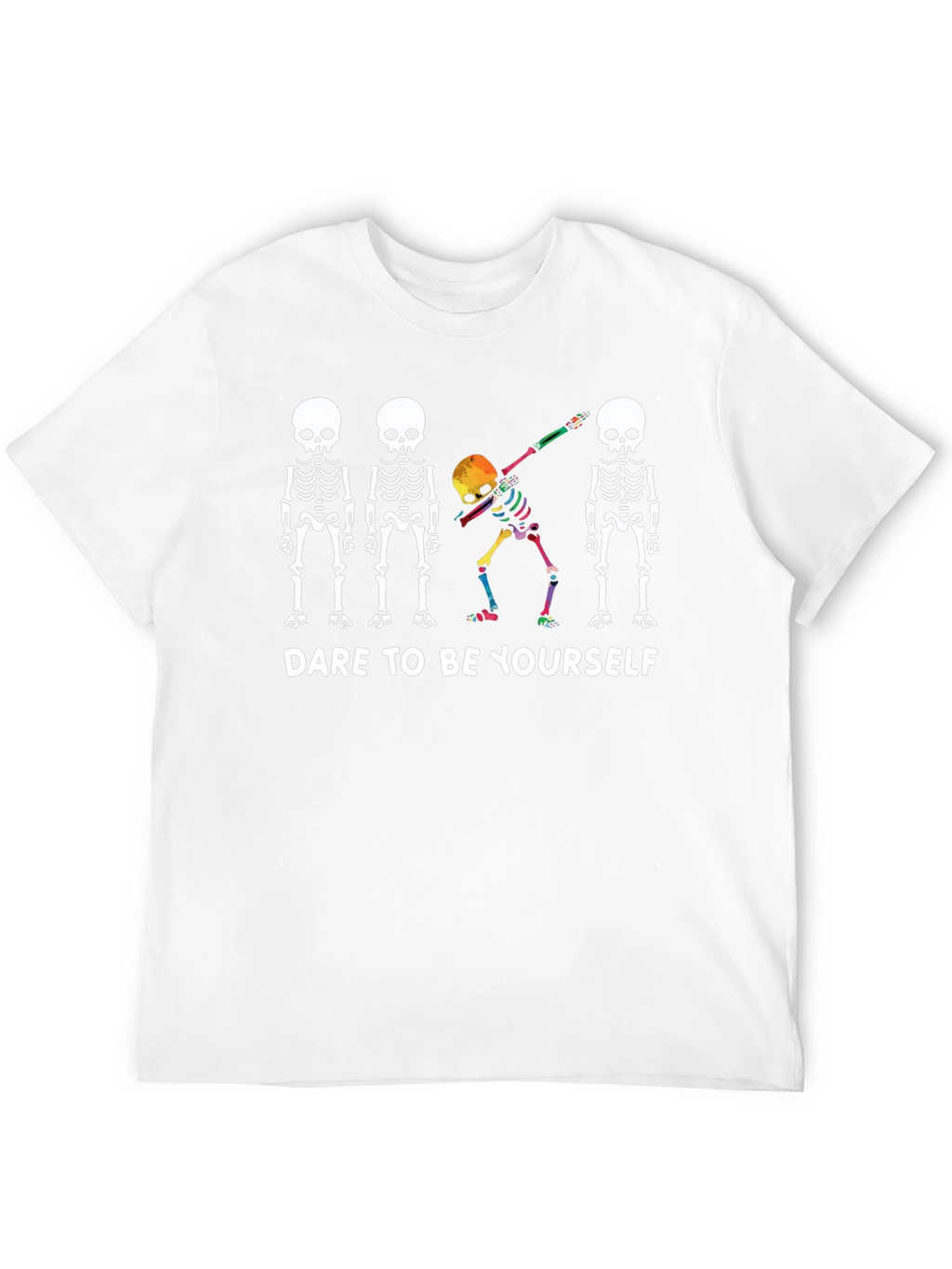 Dare To Be Yourself Skeleton Dab Graphic Tee
