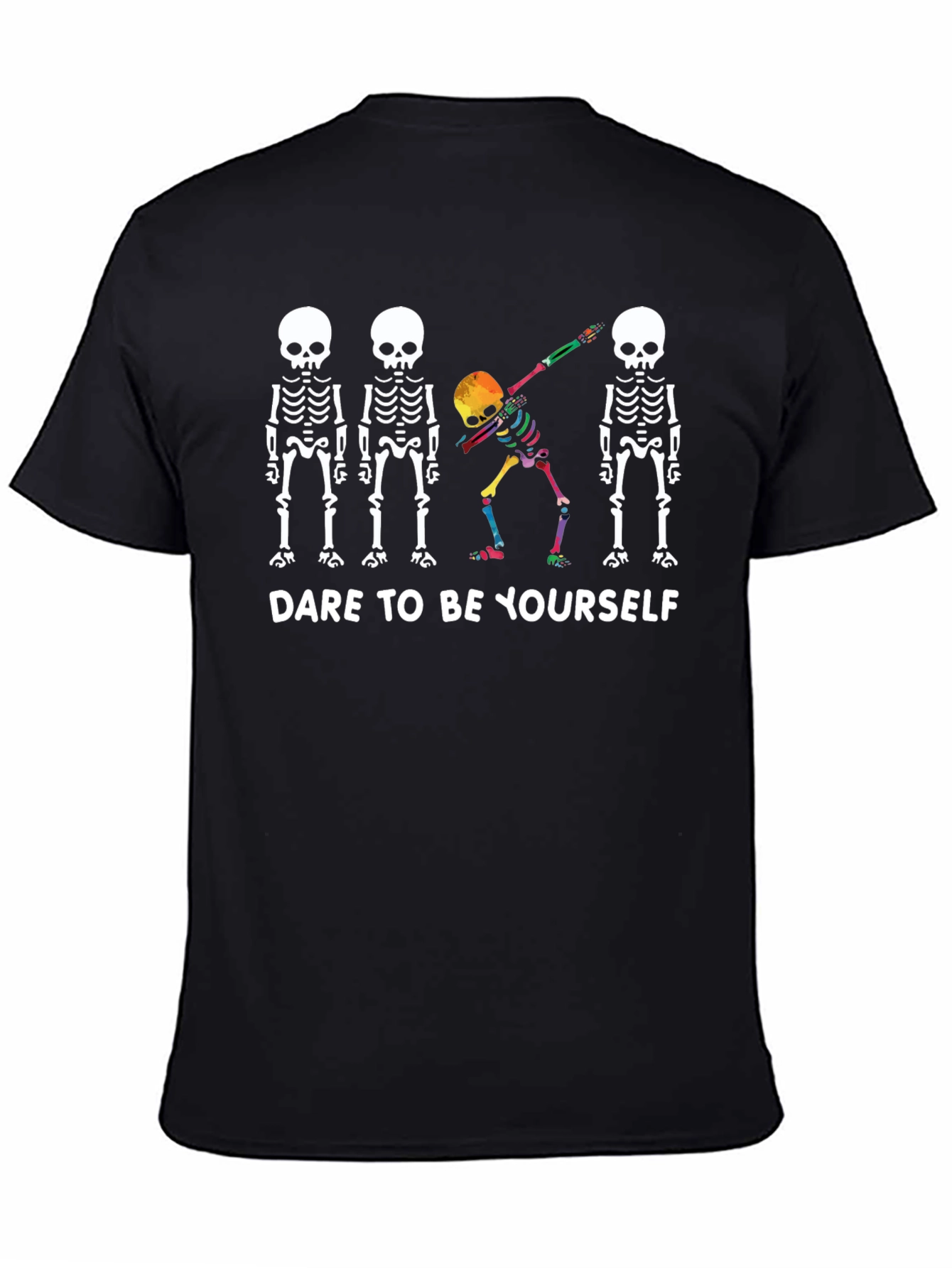 Dare To Be Yourself Skeleton Dab Graphic Tee