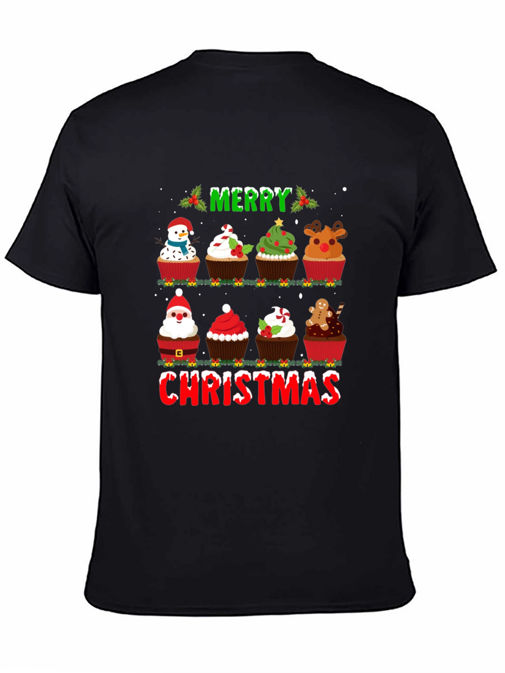 Merry Christmas Cupcake T-Shirt