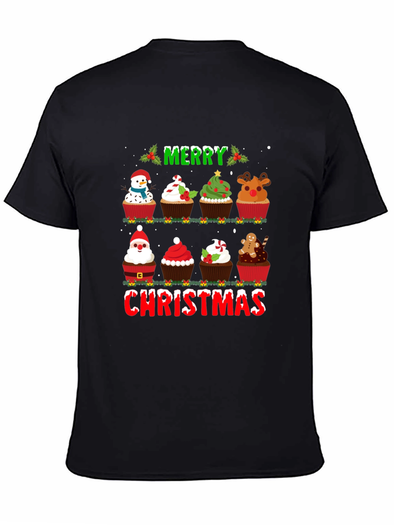 Merry Christmas Cupcake T-Shirt