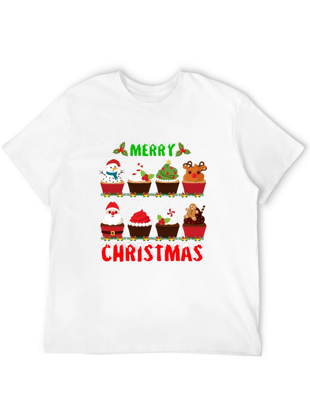 Merry Christmas Cupcake T-Shirt