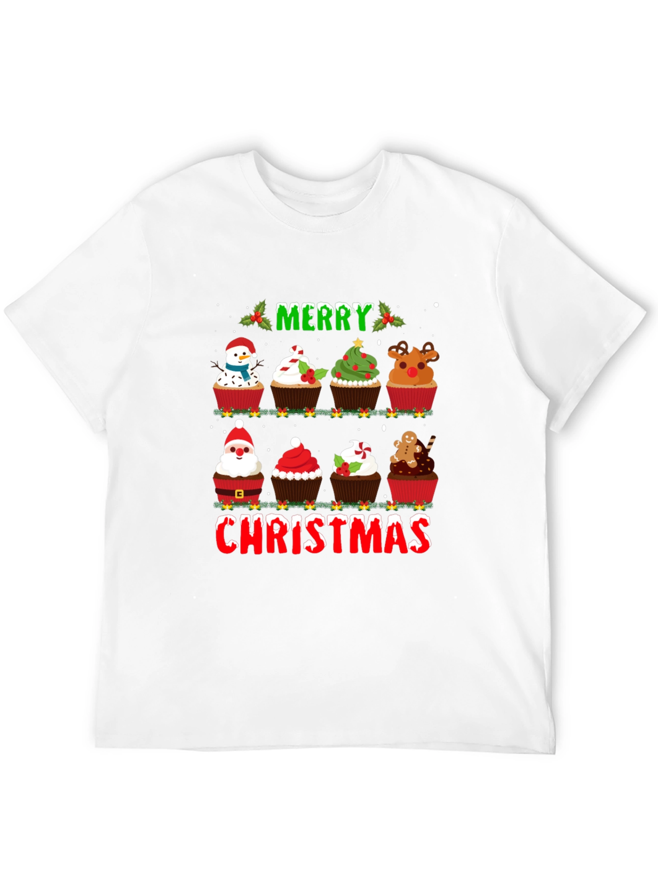 Merry Christmas Cupcake T-Shirt
