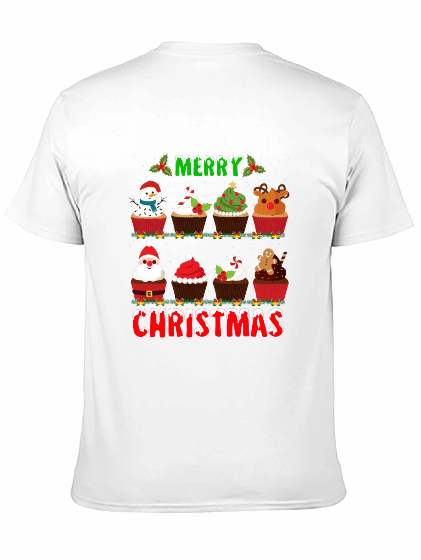 Merry Christmas Cupcake T-Shirt
