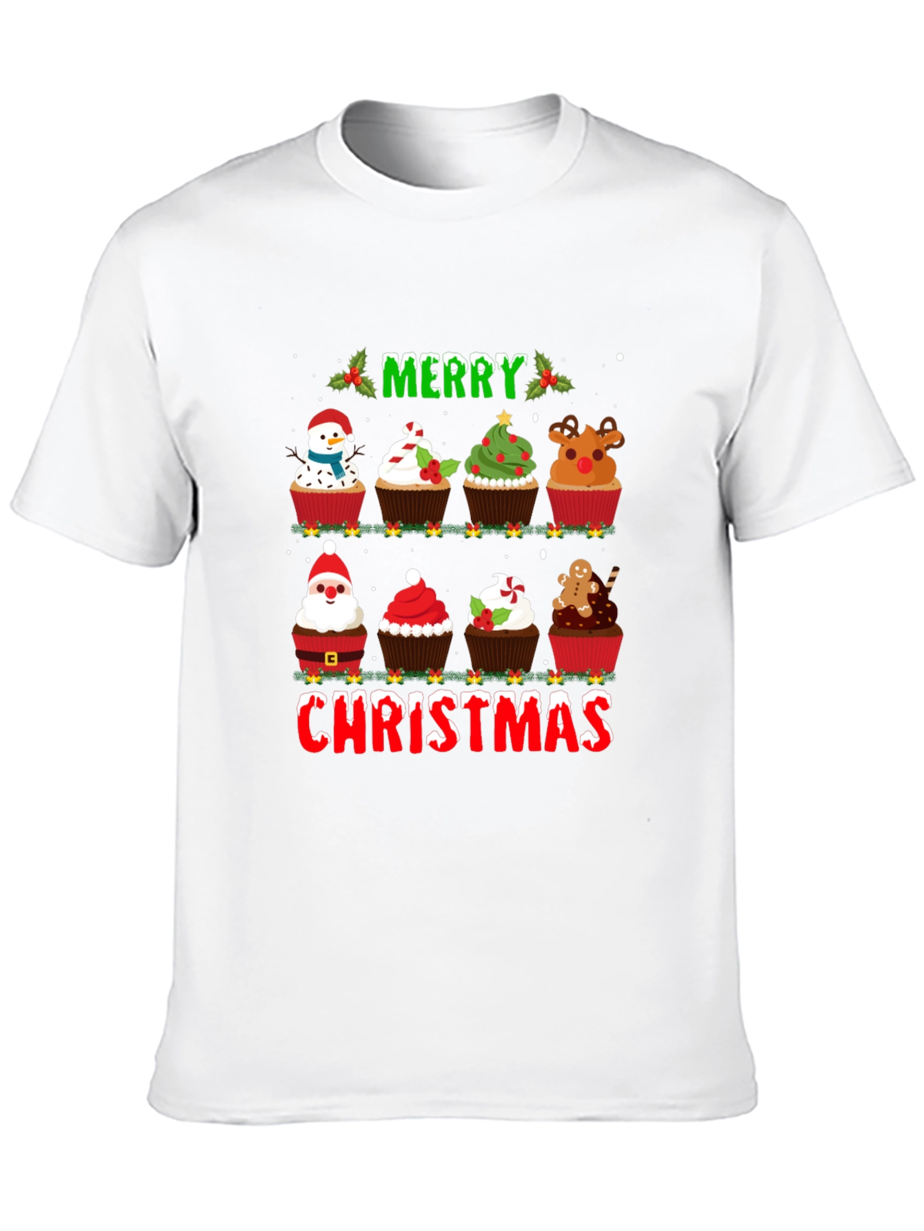 Merry Christmas Cupcake T-Shirt