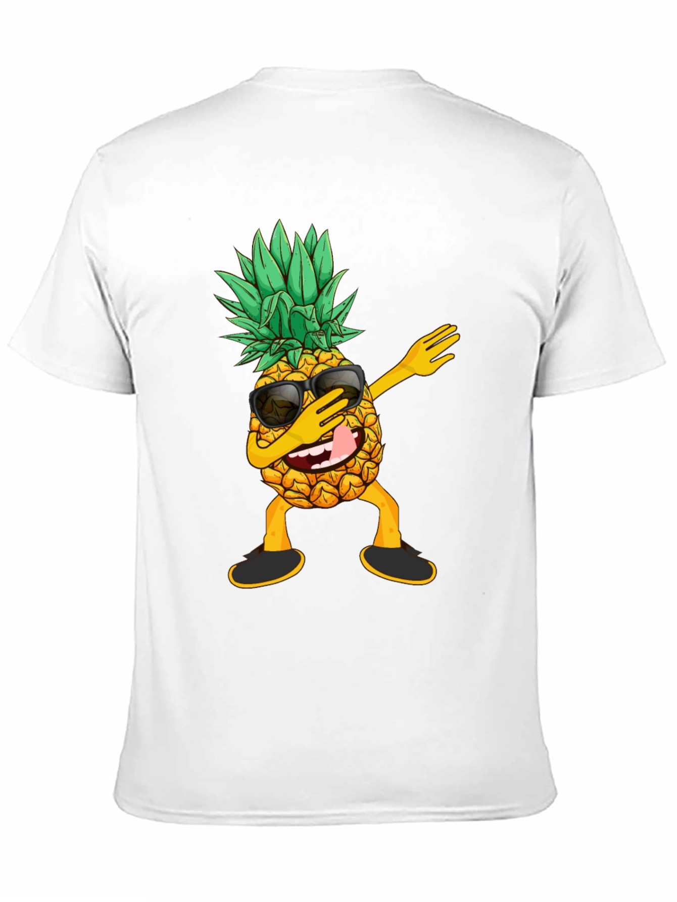 Dabbing Pineapple Graphic Tee - Cool Fruit Shirt