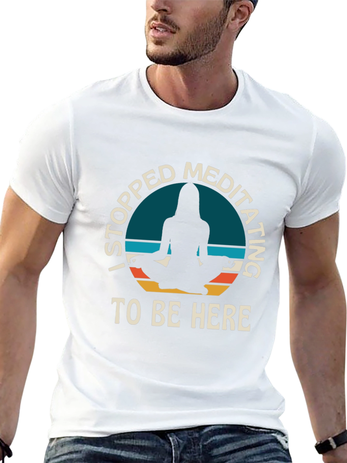 Meditating T-Shirt - Funny Yoga Lover Tee