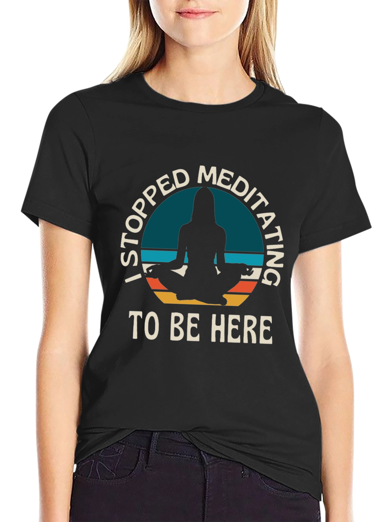 Meditating T-Shirt - Funny Yoga Lover Tee