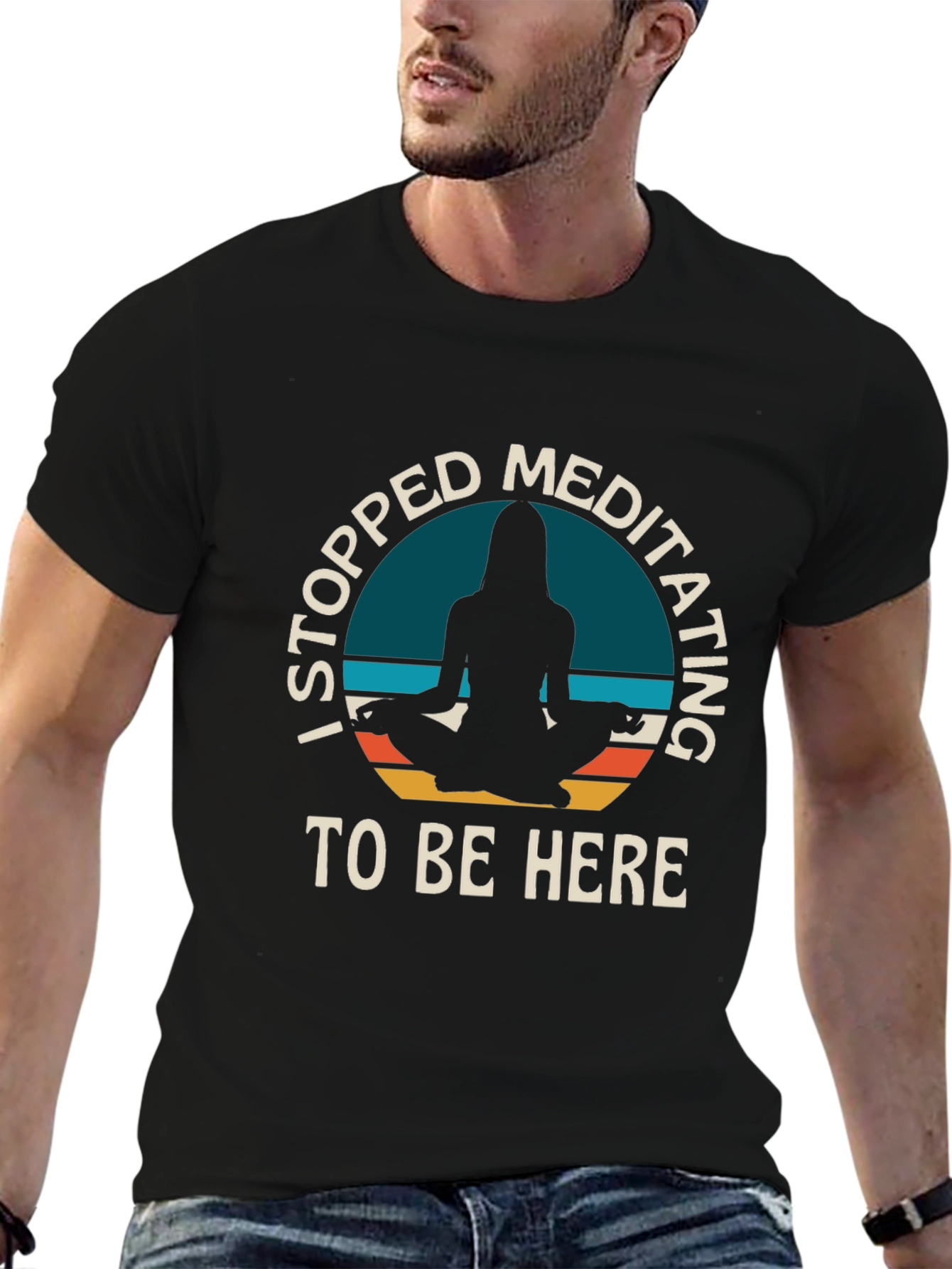Meditating T-Shirt - Funny Yoga Lover Tee