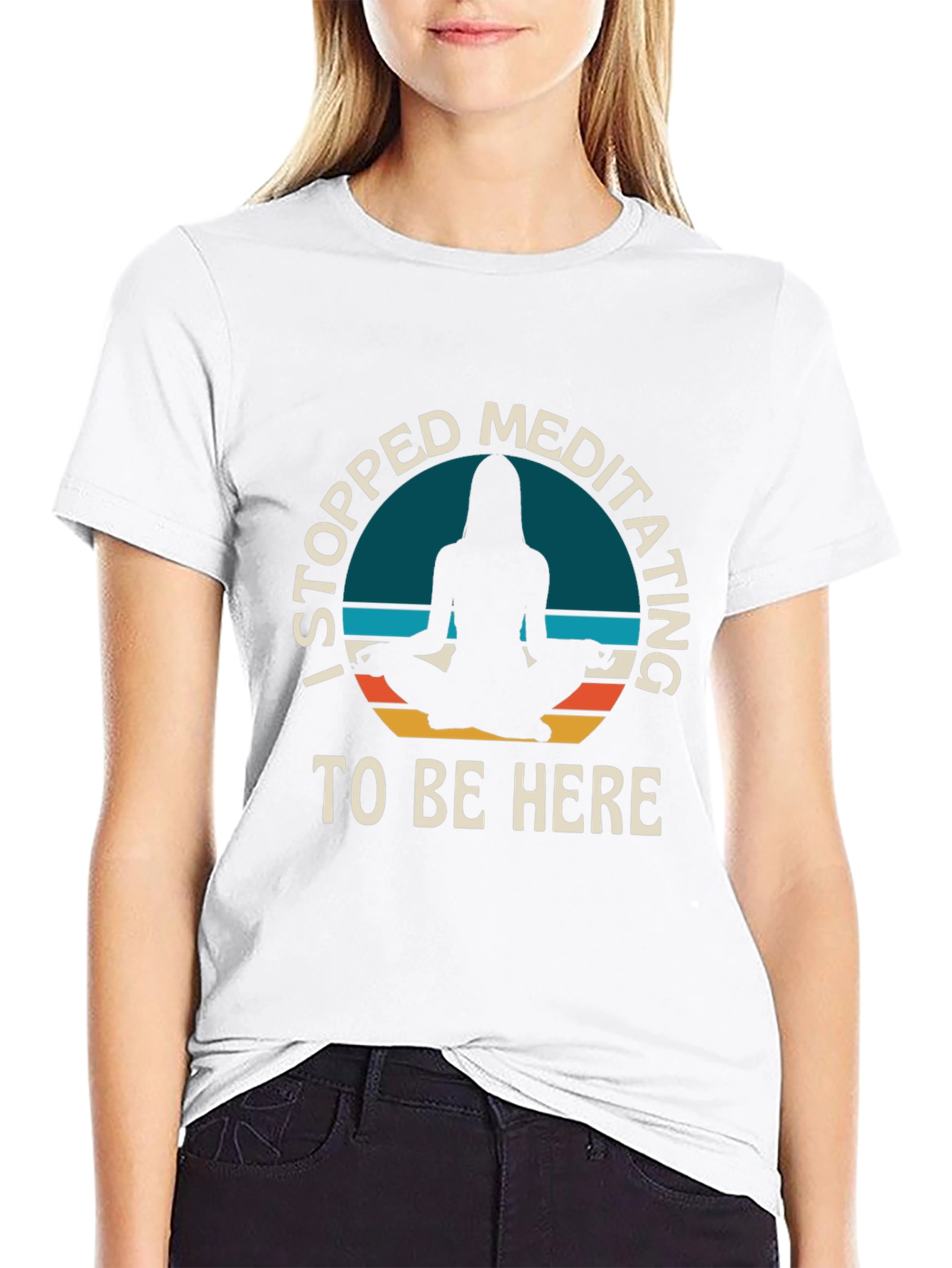 Meditating T-Shirt - Funny Yoga Lover Tee