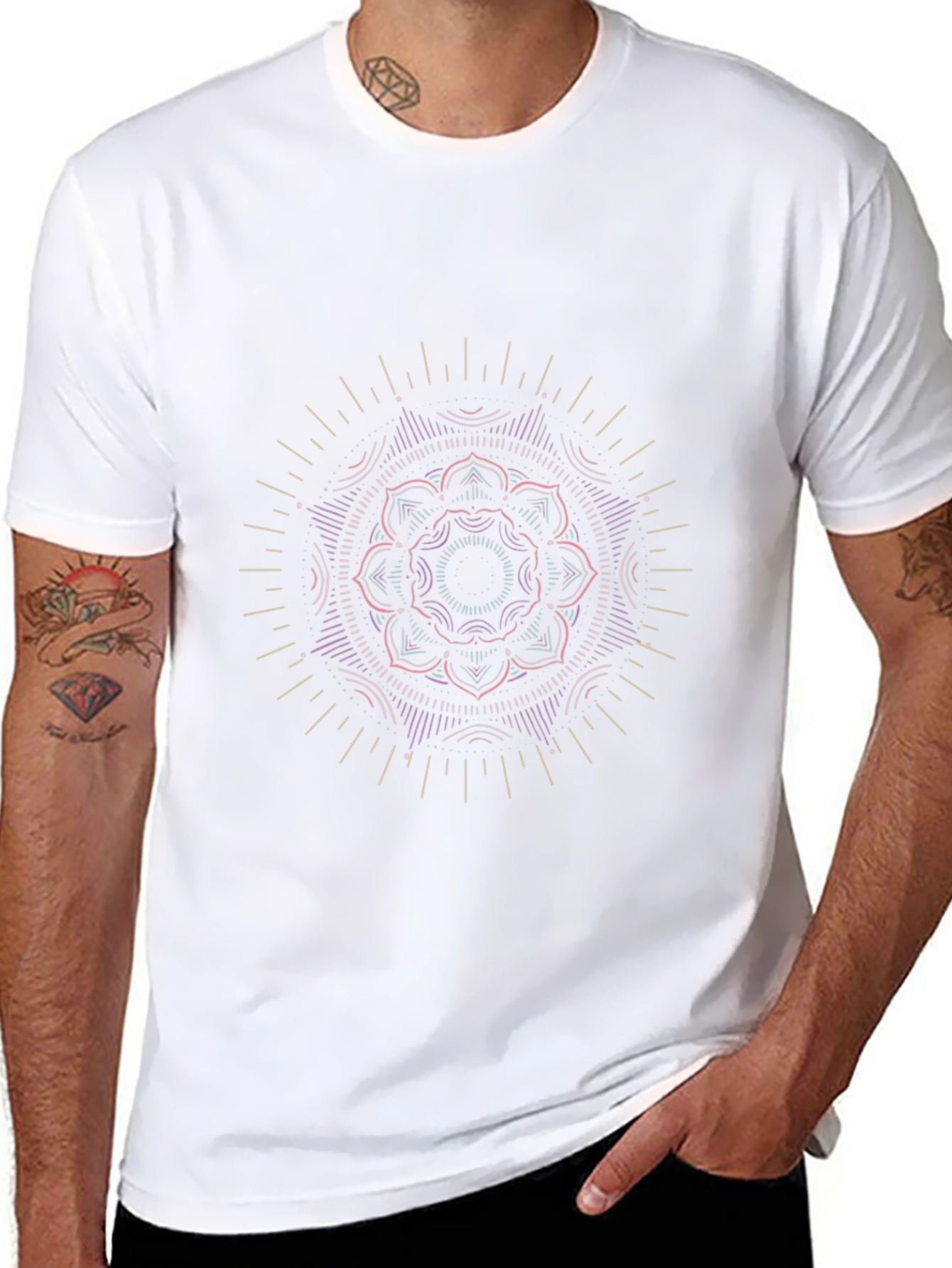Mandala Graphic Black T-Shirt