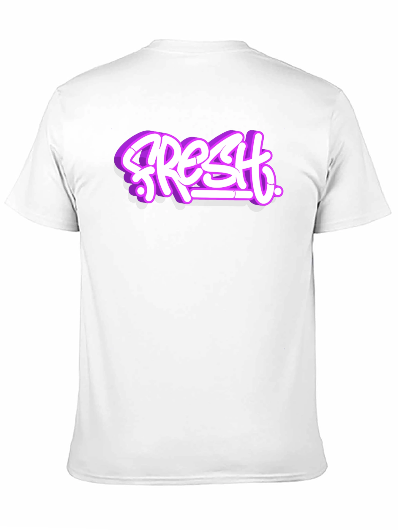 Fresh Graffiti Style T-Shirt - Black Crew Neck Tee