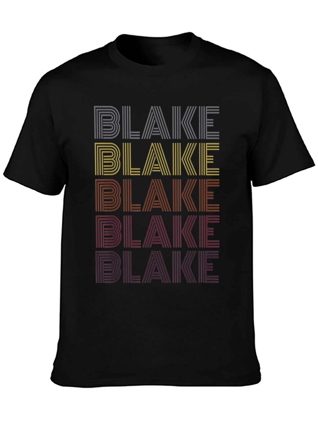 Retro Name Stack T-Shirt - Blake