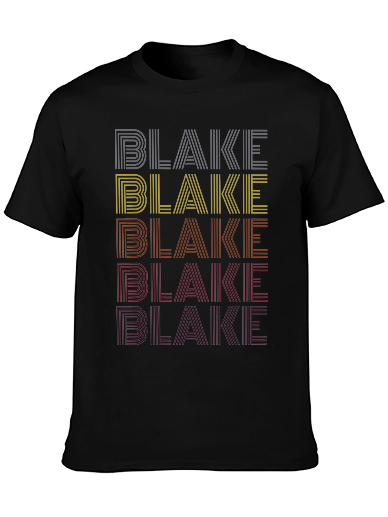 Retro Name Stack T-Shirt - Blake