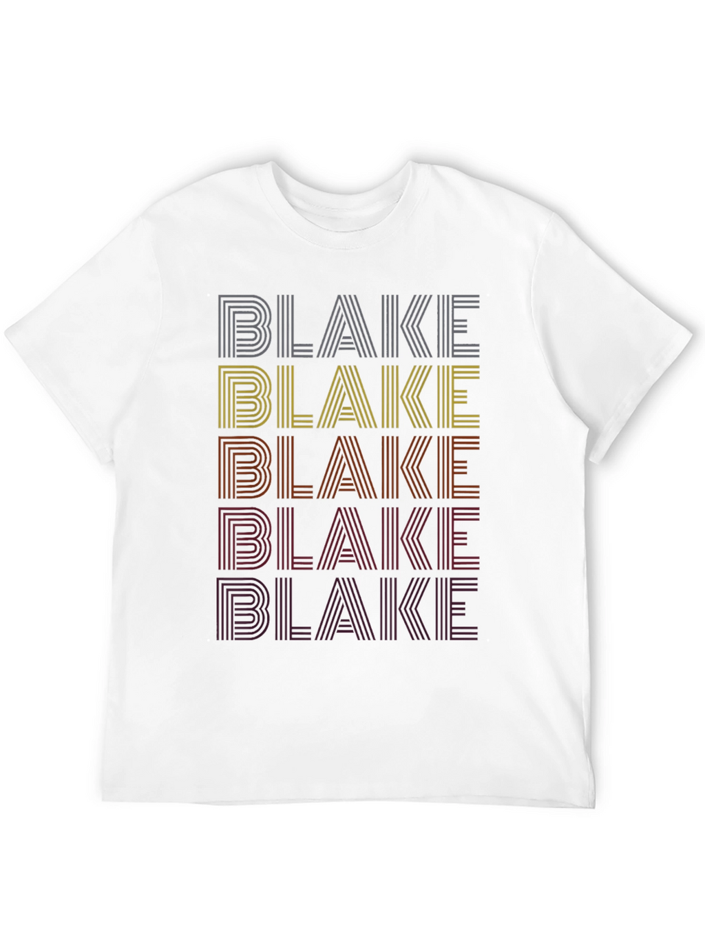 Retro Name Stack T-Shirt - Blake