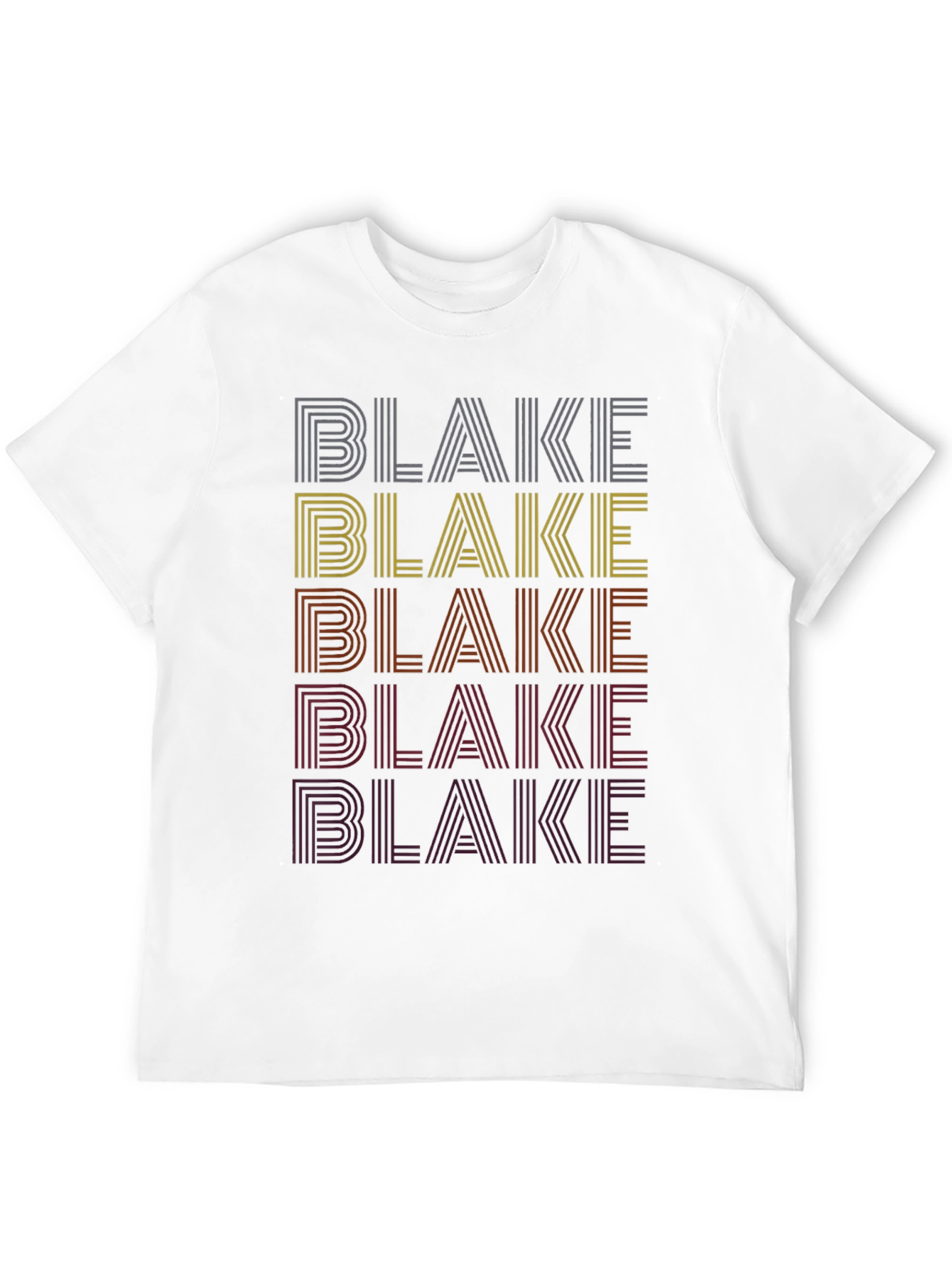 Retro Name Stack T-Shirt - Blake