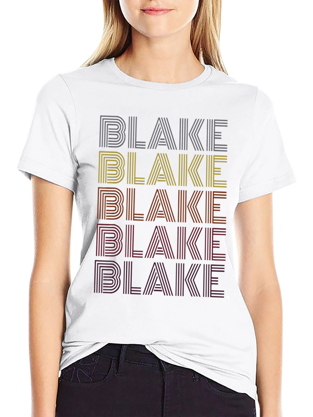 Retro Name Stack T-Shirt - Blake