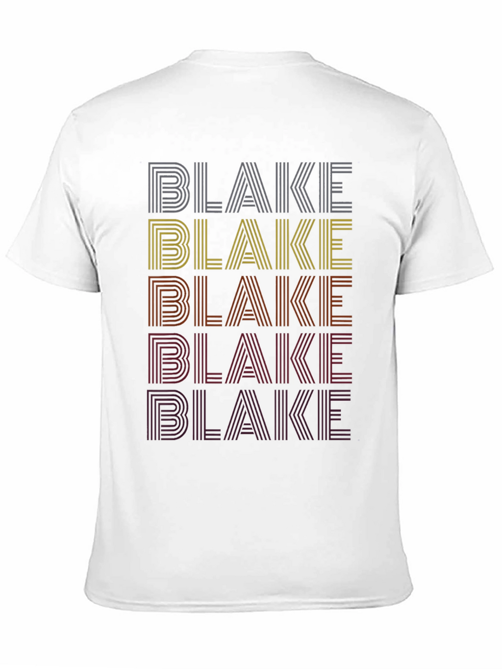 Retro Name Stack T-Shirt - Blake