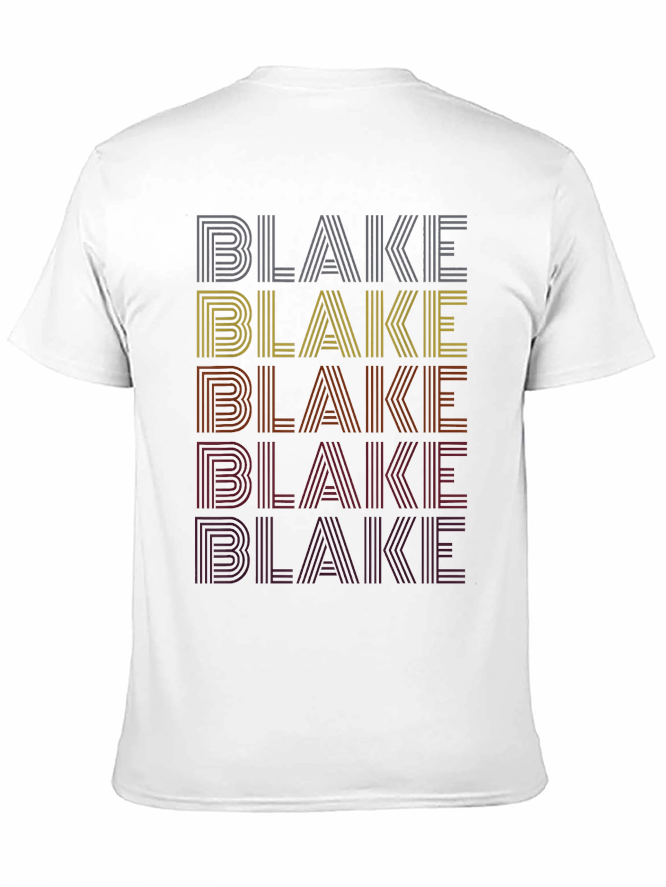 Retro Name Stack T-Shirt - Blake