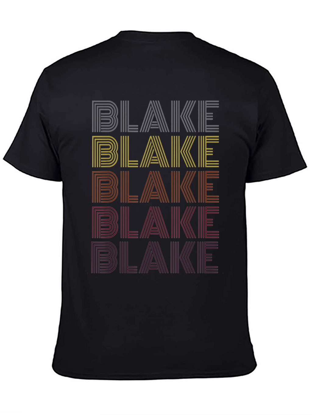 Retro Name Stack T-Shirt - Blake