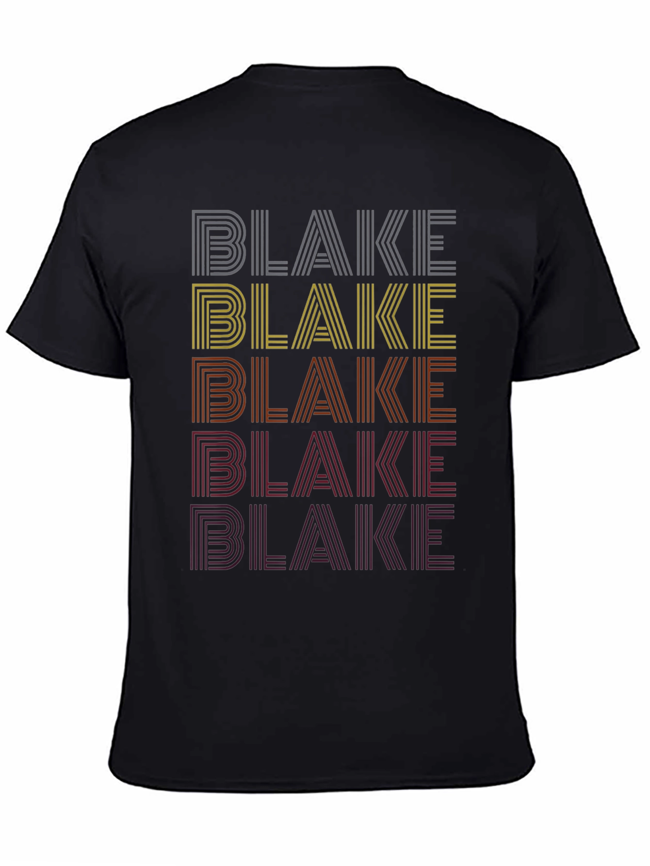 Retro Name Stack T-Shirt - Blake