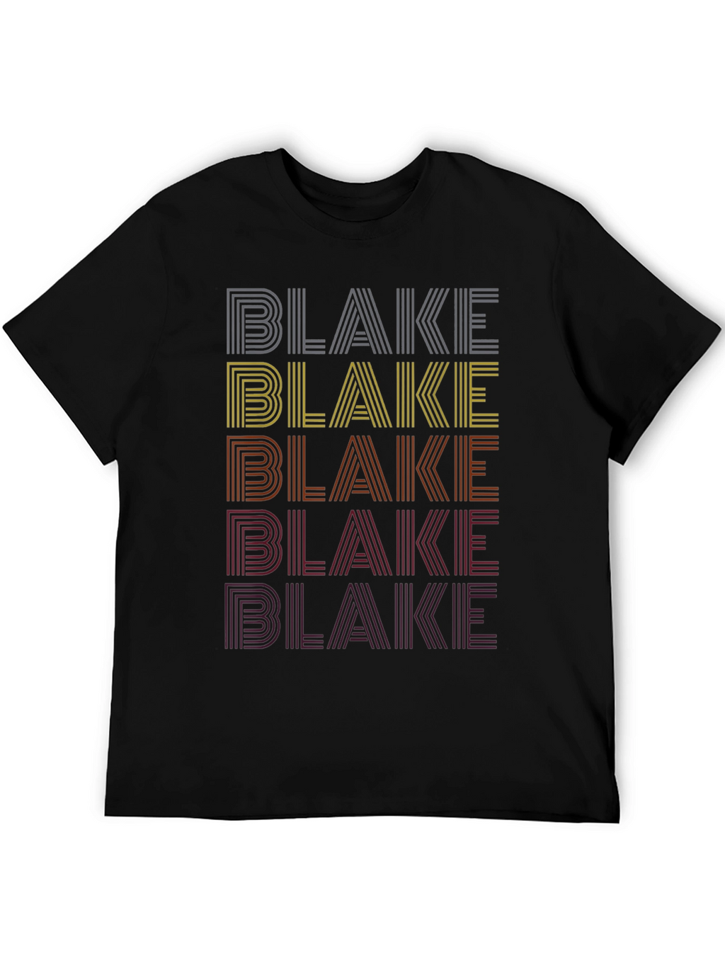 Retro Name Stack T-Shirt - Blake