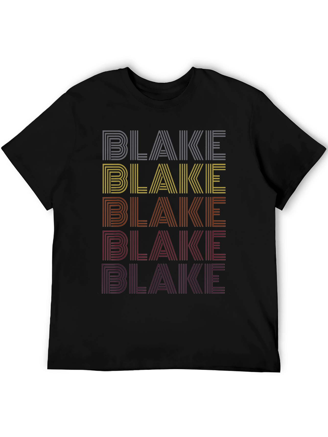 Retro Name Stack T-Shirt - Blake