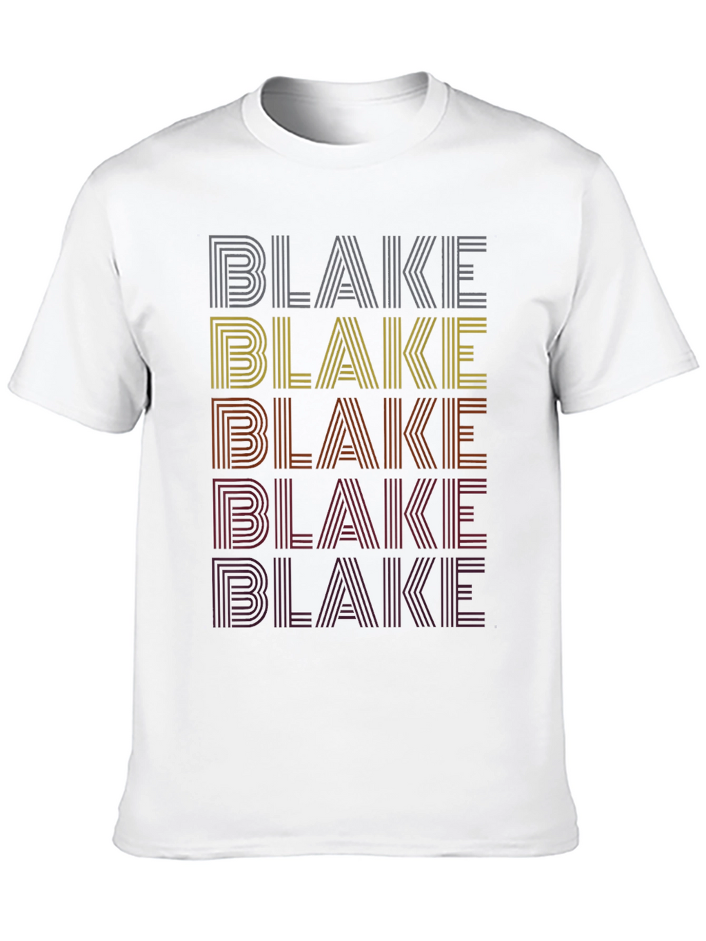 Retro Name Stack T-Shirt - Blake
