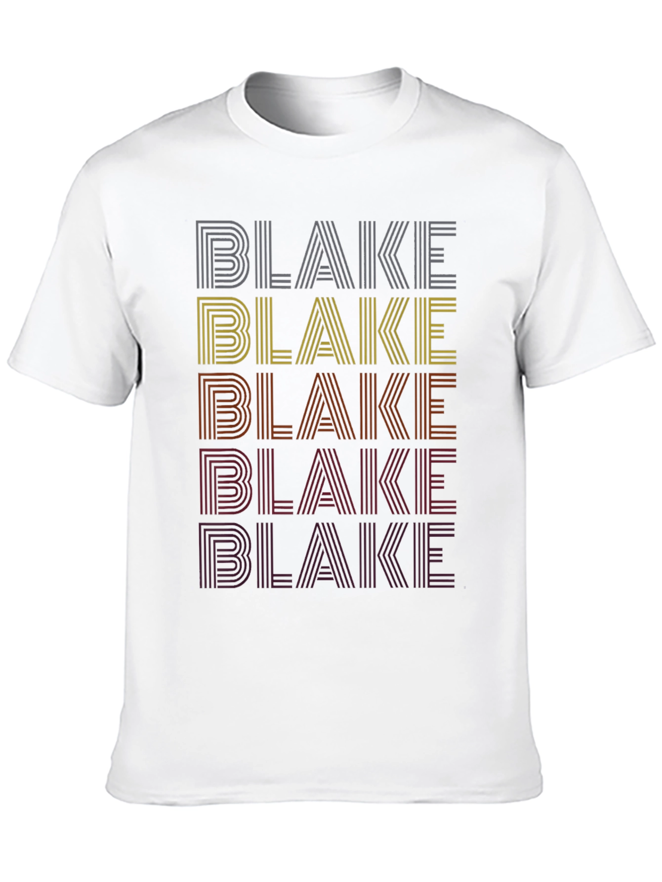 Retro Name Stack T-Shirt - Blake