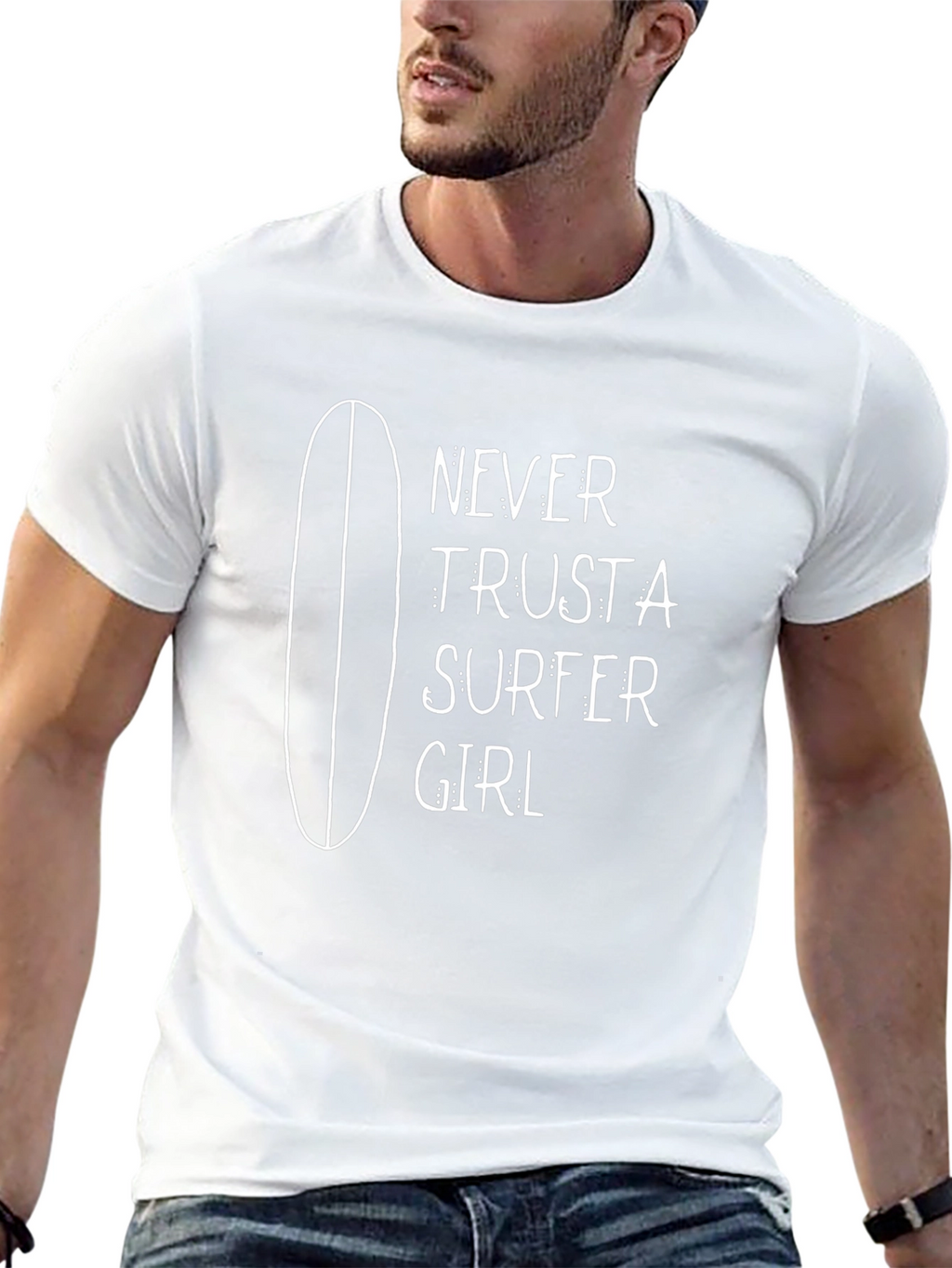 Never Trust a Surfer Girl Graphic Tee