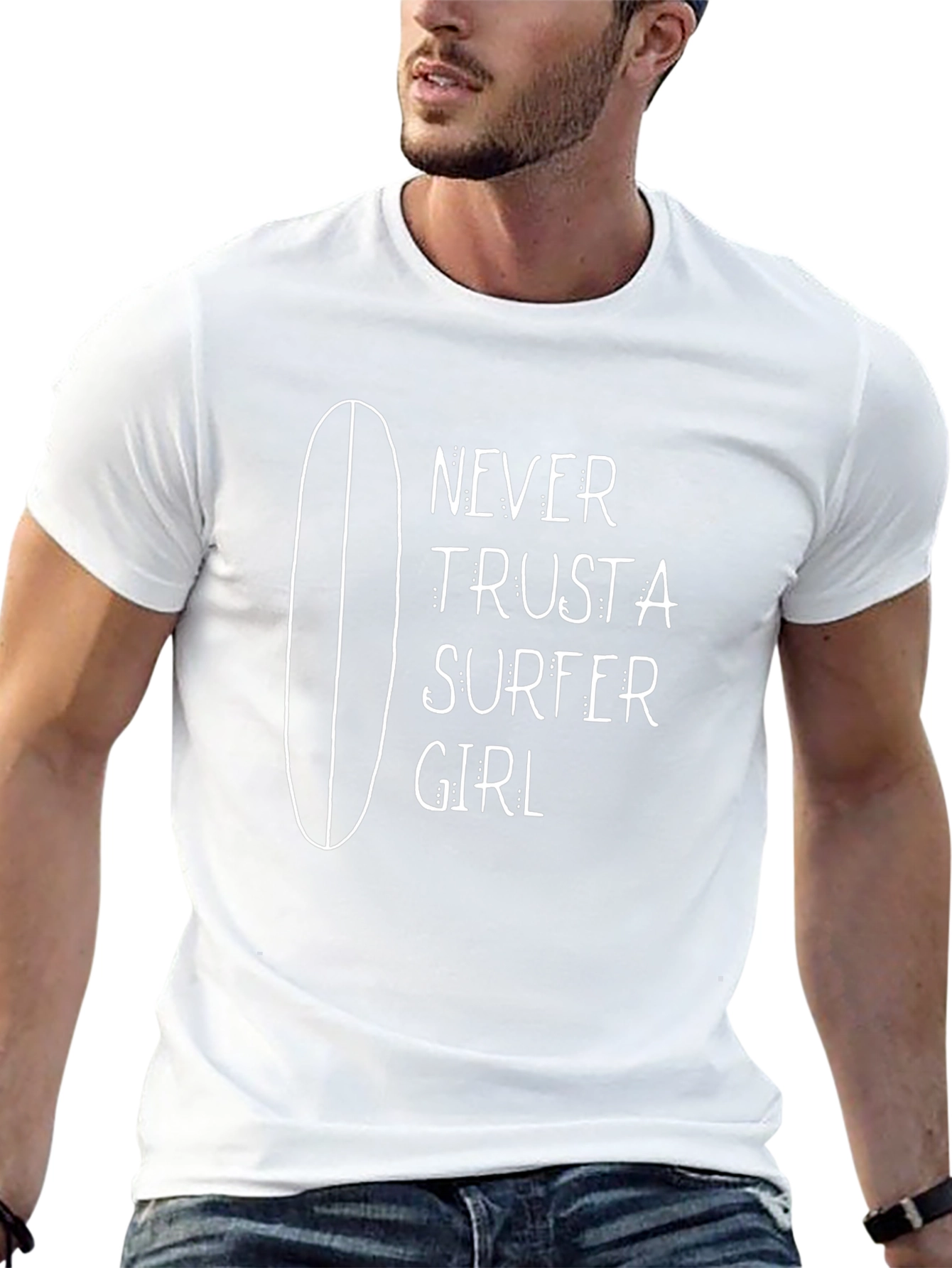 Never Trust a Surfer Girl Graphic Tee