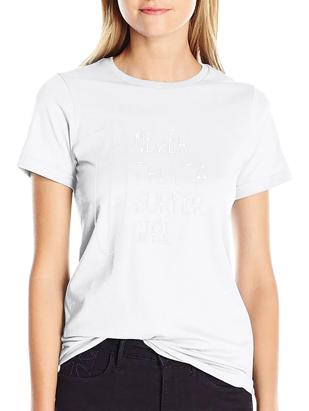Never Trust a Surfer Girl Graphic Tee