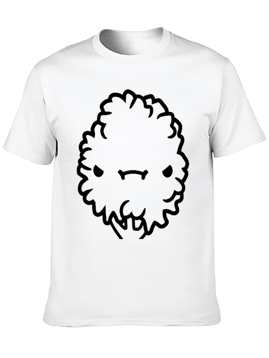 Mens Black Cartoon Bush Character T-Shirt