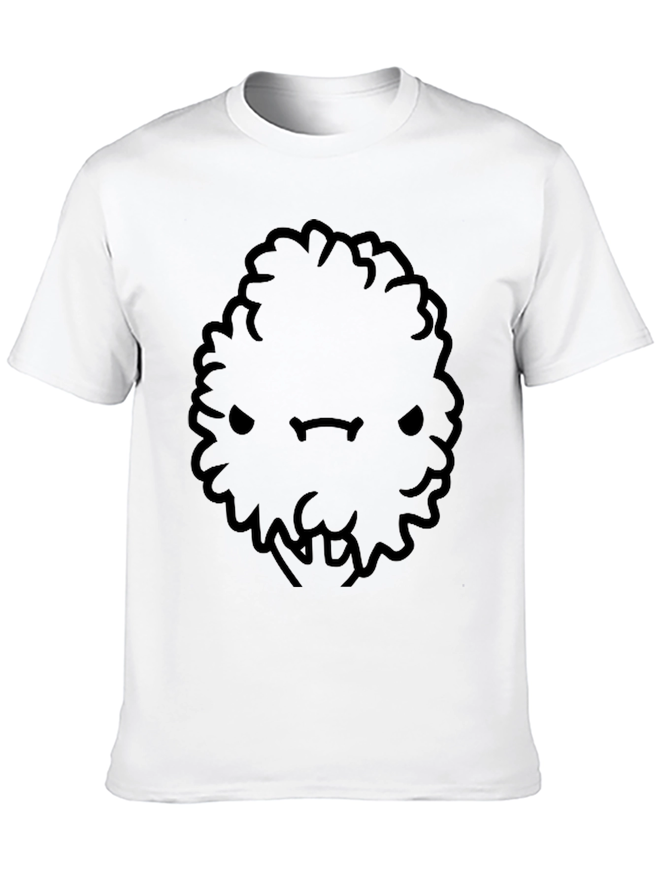 Mens Black Cartoon Bush Character T-Shirt